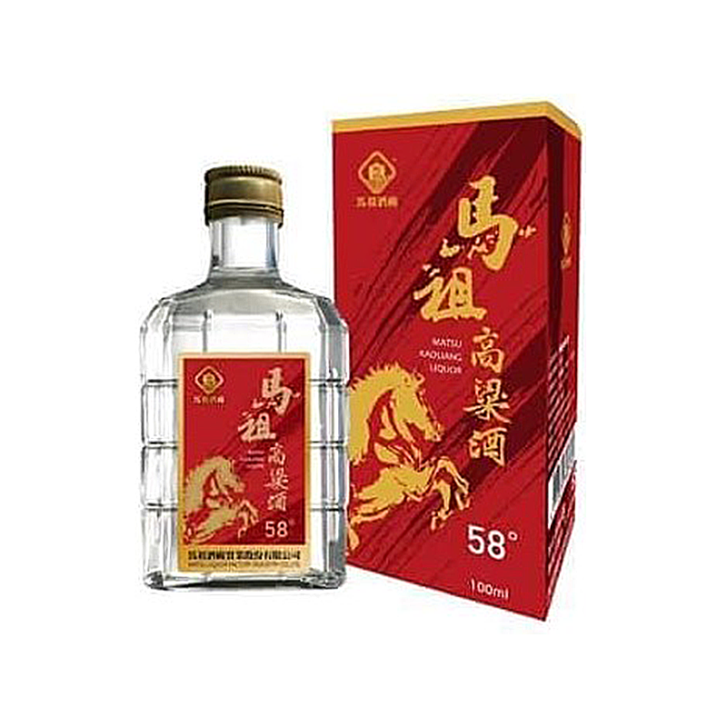 馬祖酒廠 58度高粱酒 (紅色) 迷你酒 100ml 