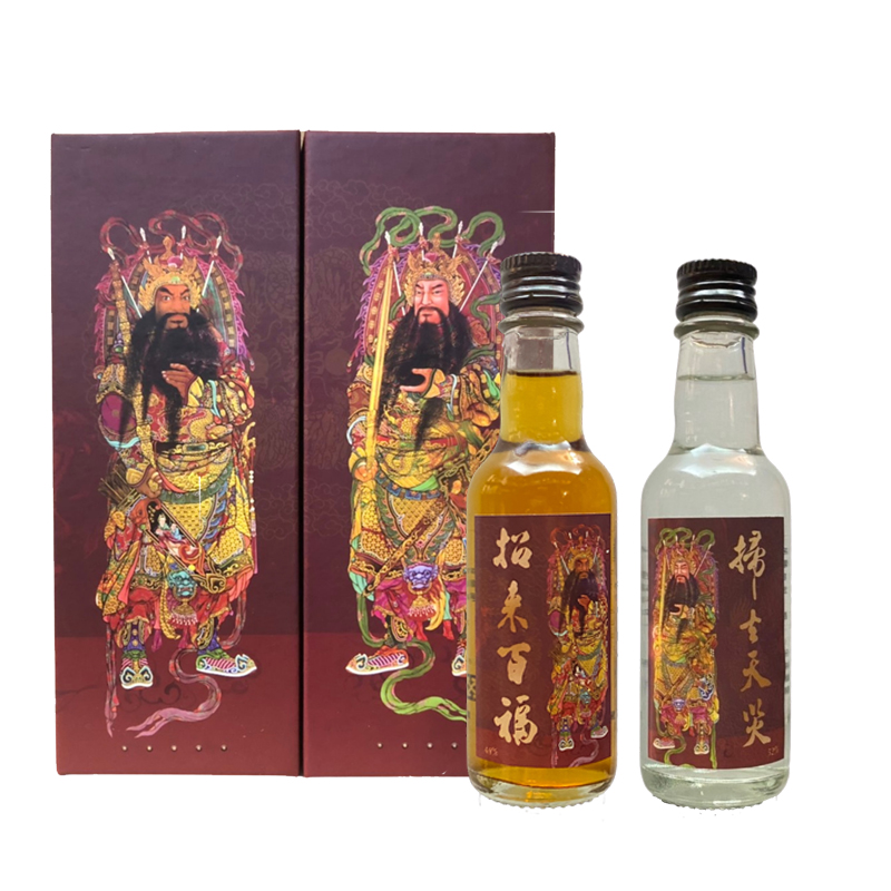 地瓜酒 門神祈福紀念酒 迷你酒組 50ml*2