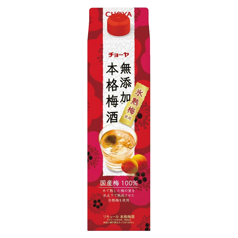 CHOYA無添加本格梅酒紙盒1800ml 