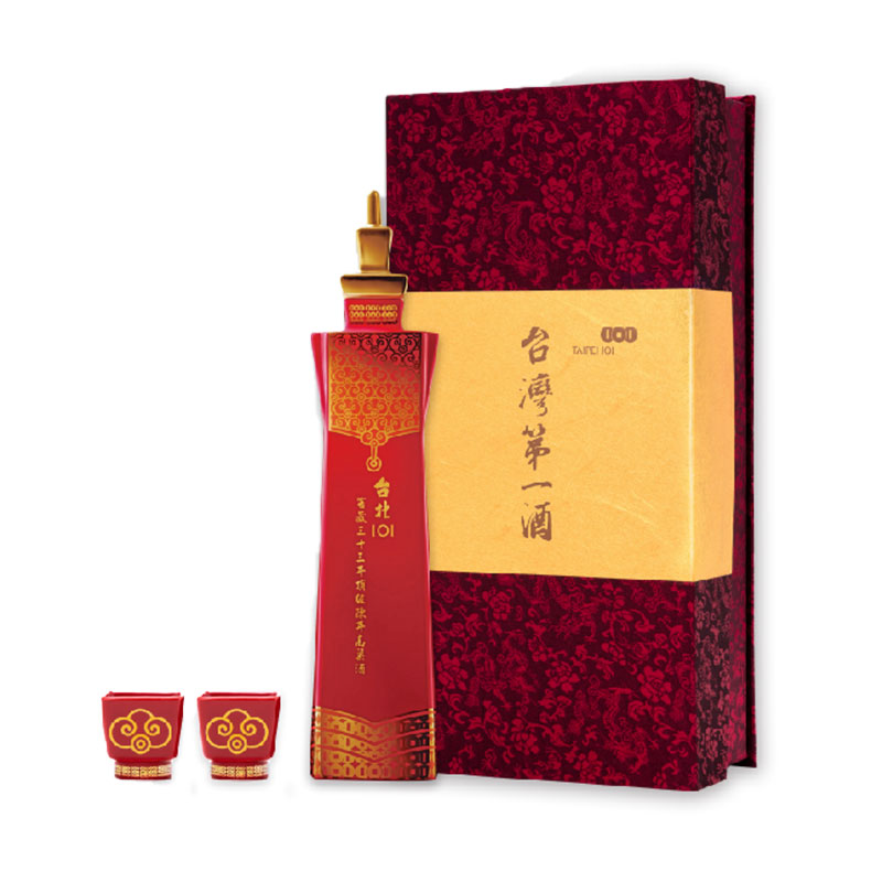 台北101窖藏33年頂級陳年高粱酒(紅) 700ml