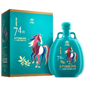 金門高粱建廠74周年 馬年 瓷瓶