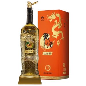 金門高粱 戰酒黑金龍金箔酒 鴻兔大展3.6L